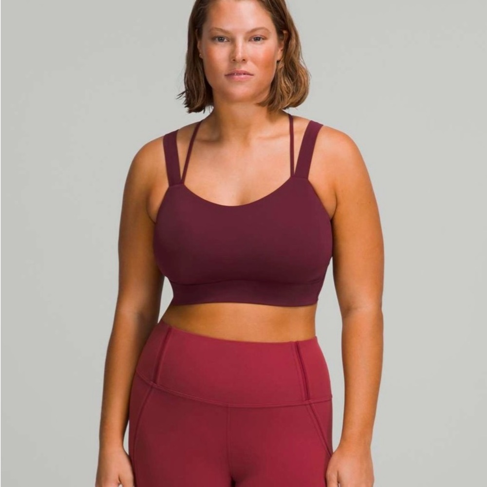 Lululemon Like a Cloud Longline Bra D/DD in Cassis